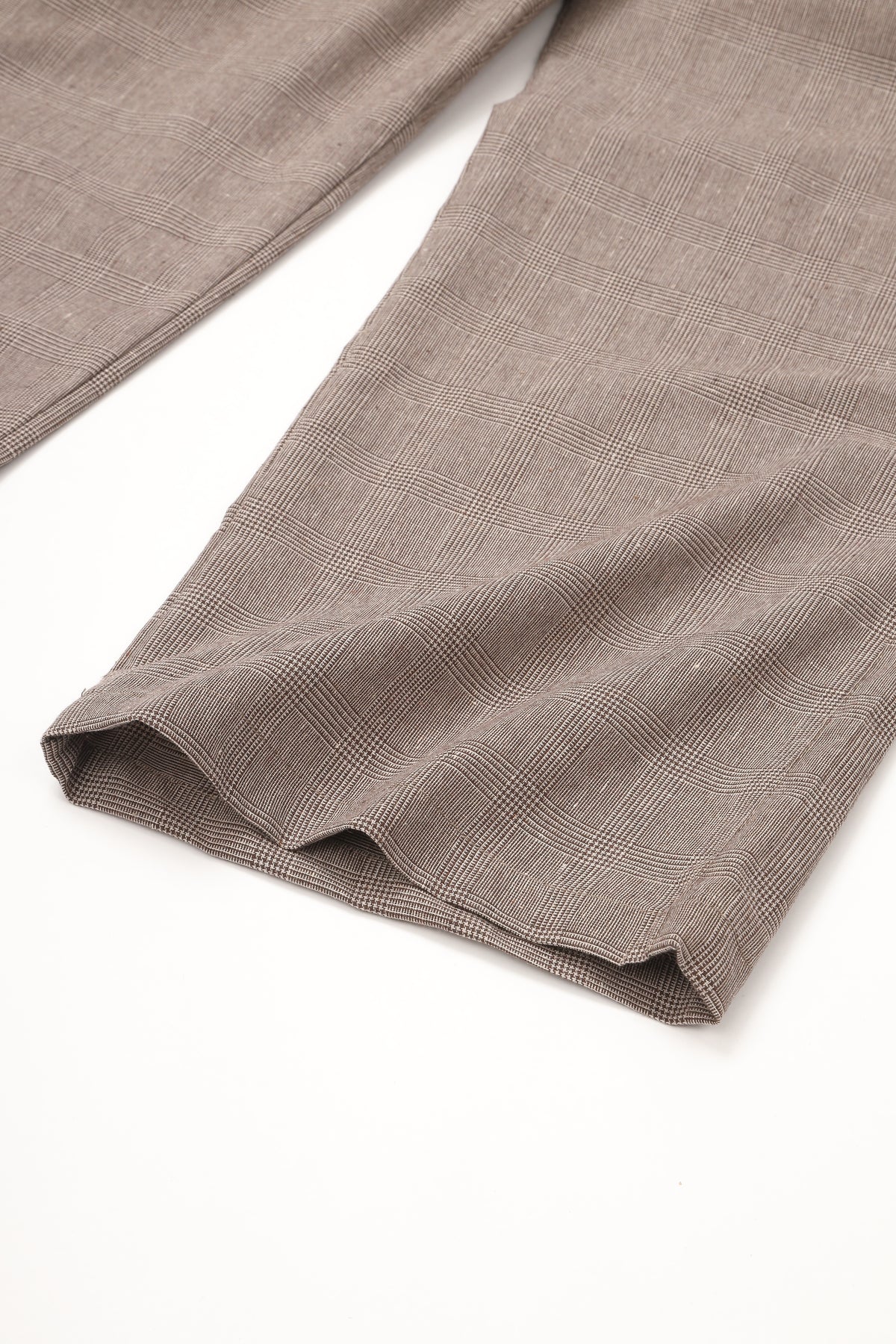 GALLEY TROUSERS_Check C/Poly/L Blend